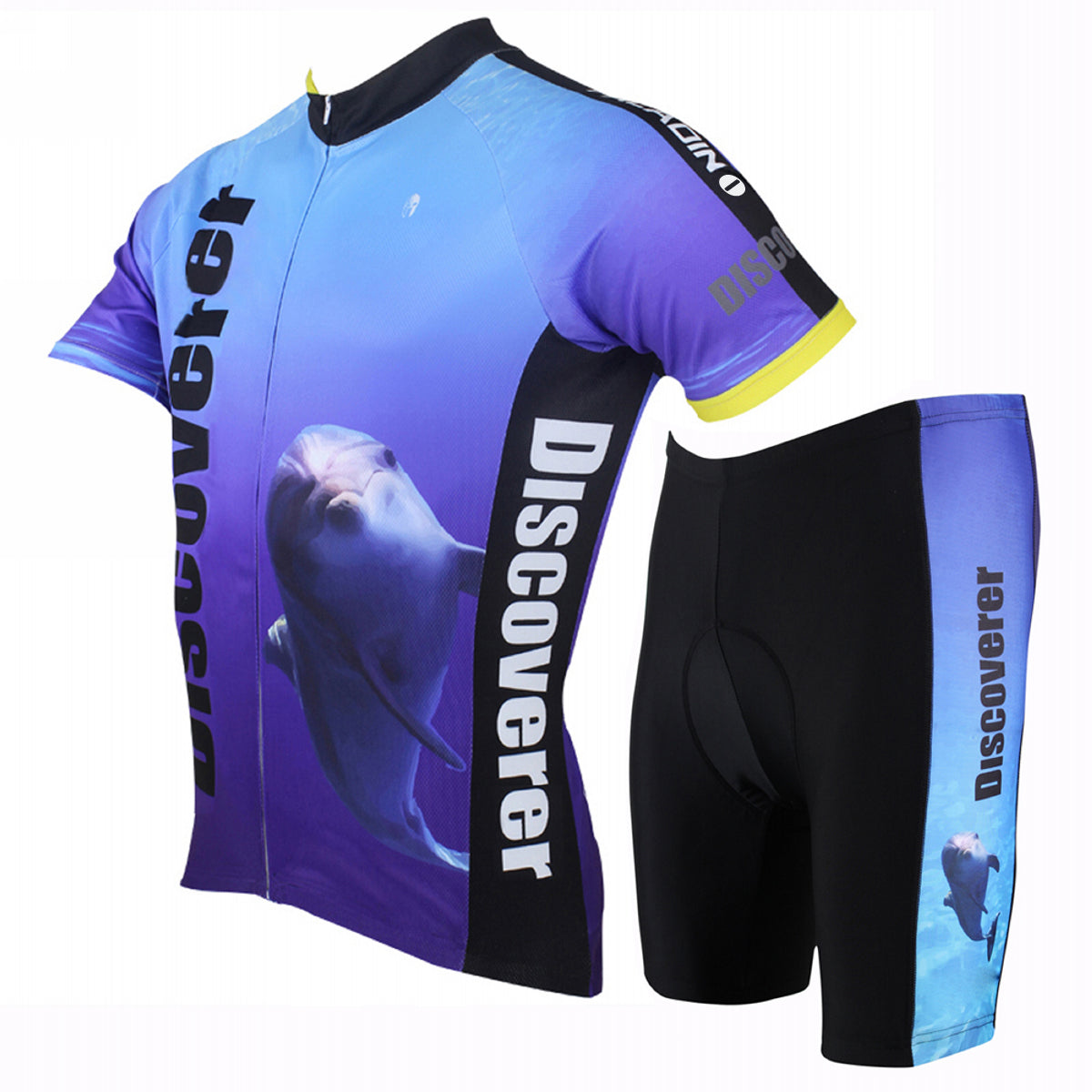 [Discoverer series ] llpaladino Shark Dolphin Nature Blue Short-sleeve Cycling Suit/Jersey Jacket- Summer Spring Clothes Sportswear Pro Cycle Clothing Racing Apparel Outdoor Sports Leisure Biking T-shirt NO.304 -  Cycling Apparel, Cycling Accessories | BestForCycling.com 