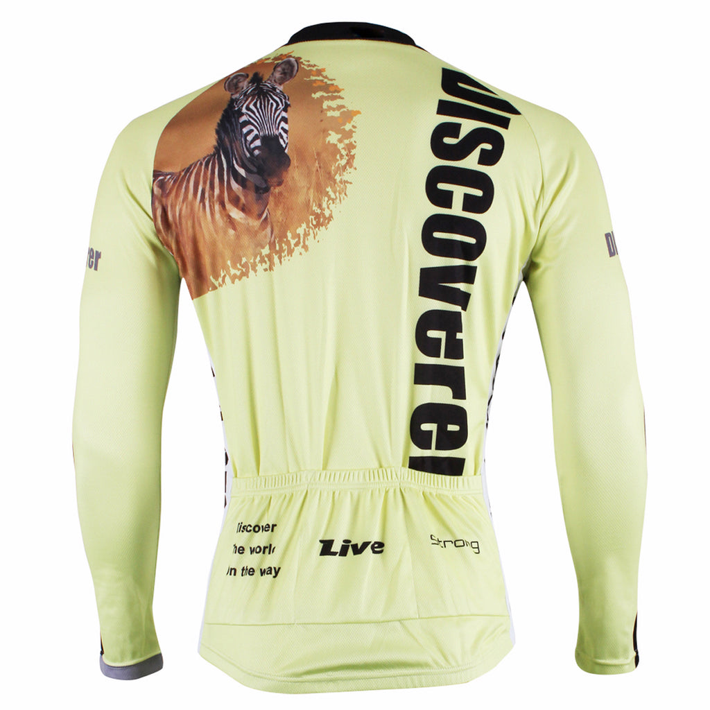 Ilpaladino Roaring Wild Lion Grasslands Prey Zebra Men's Long/Short-sleeve Cycling Bike jersey T-shirt Summer Spring Autumn Road Bike Wear Mountain Bike MTB Clothes Sports Apparel Top NO.305 -  Cycling Apparel, Cycling Accessories | BestForCycling.com 