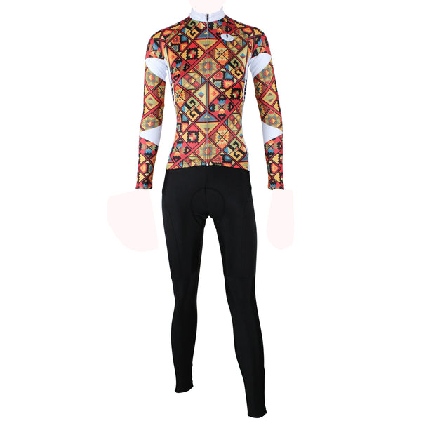 ILPALADINO Women's Long Sleeves Saffron Yellow Cycling Jersey with Tights  Apparel Outdoor Sports Leisure Biking Shirt Suit Kit NO.315 -  Cycling Apparel, Cycling Accessories | BestForCycling.com 