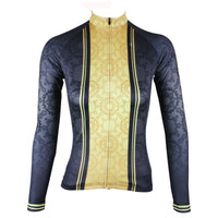 ILPALADINO Women's Long Sleeves Black & Yellow Cycling Jersey Apparel Outdoor Sports Gear Leisure Biking T-shirt 316 -  Cycling Apparel, Cycling Accessories | BestForCycling.com 