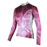 ILPALADINO  Purplish Red Butterfly Women's Long Sleeves Jersey Cycling Clothing Spring Autumn Pro Cycle Clothing Racing Apparel Outdoor Sports Leisure Biking shirt  NO.317 -  Cycling Apparel, Cycling Accessories | BestForCycling.com 