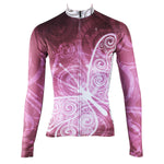 ILPALADINO  Purplish Red Butterfly Women's Long Sleeves Jersey Cycling Clothing Spring Autumn Pro Cycle Clothing Racing Apparel Outdoor Sports Leisure Biking shirt  NO.317 -  Cycling Apparel, Cycling Accessories | BestForCycling.com 