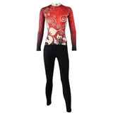 Women Biking Shirts Gold Flowers Red Woman's Cycling  long-sleeve Jersey/Suit 318 -  Cycling Apparel, Cycling Accessories | BestForCycling.com 