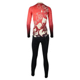 Women Biking Shirts Gold Flowers Red Woman's Cycling  long-sleeve Jersey/Suit 318 -  Cycling Apparel, Cycling Accessories | BestForCycling.com 