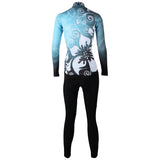 Ilpaladino Silver Flowers Blue Elegant Woman's Cycling long-sleeve Jersey/Suit Spring Summer Bicycling Pro Cycle Clothing Racing Apparel Outdoor Sports Leisure Biking T-shirt Sportswear NO.320 -  Cycling Apparel, Cycling Accessories | BestForCycling.com 