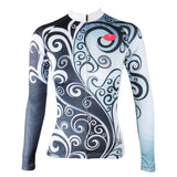 Ilpaladino Flowers Grey Blue Elegant Woman's Cycling long-sleeve Jersey/Suit Spring Summer Sportswear Apparel Outdoor Sports Gear NO.324 -  Cycling Apparel, Cycling Accessories | BestForCycling.com 