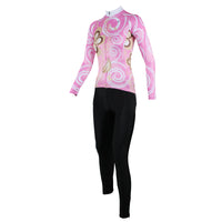 Ilpaladino Pure Pink Women's Long-Sleeve Cycling Jersey/Suit   Spring Autumn Exercise Bicycling Pro Cycle Clothing Racing Apparel Outdoor Sports Leisure Biking Shirts Breathable Sports Clothes NO.327 -  Cycling Apparel, Cycling Accessories | BestForCycling.com 
