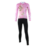 Ilpaladino Pure Pink Women's Long-Sleeve Cycling Jersey/Suit   Spring Autumn Exercise Bicycling Pro Cycle Clothing Racing Apparel Outdoor Sports Leisure Biking Shirts Breathable Sports Clothes NO.327 -  Cycling Apparel, Cycling Accessories | BestForCycling.com 