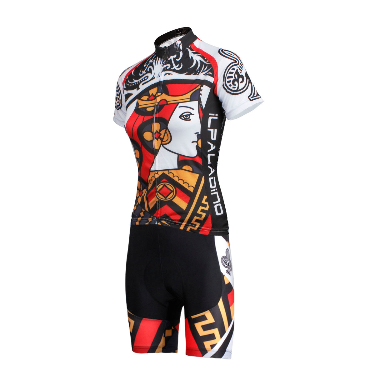 ILPALADINO Playing Cards Poker Face Clubs Queen Women's Long Sleeves Cycling Suit Jerseys Bike Shirt Outdoor Sports Gear Leisure Biking T-shirt Sports Clothes Face Cards Court Cards NO.640 -  Cycling Apparel, Cycling Accessories | BestForCycling.com 