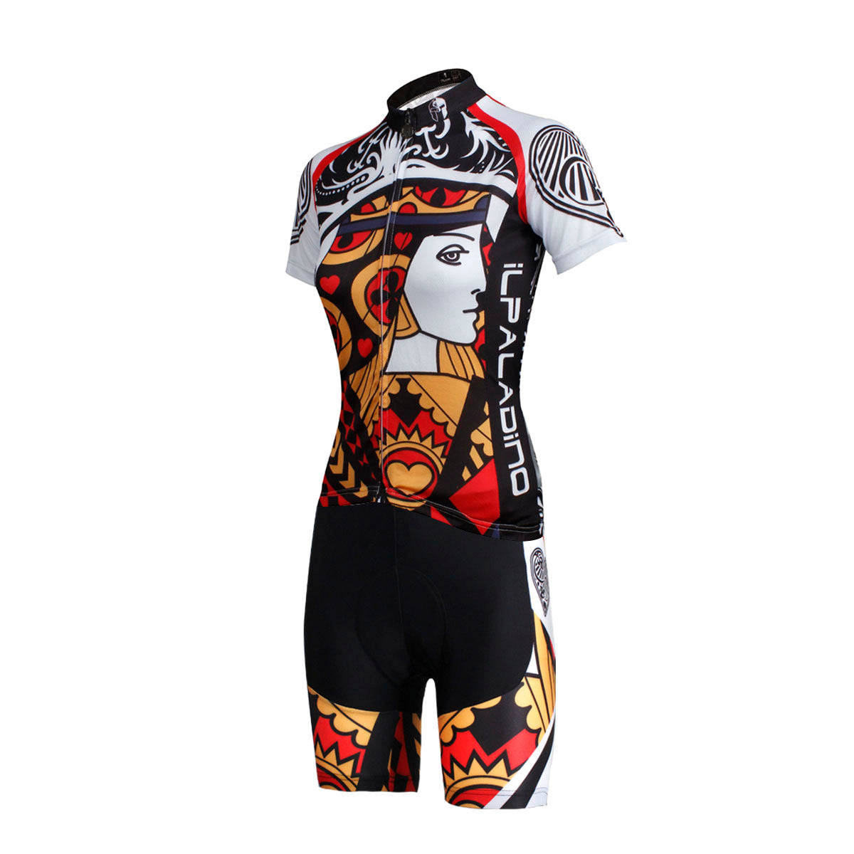 ILPALADINO Playing Cards Poker Face Heart Queen Women's Long Sleeves Cycling Jerseys Bike Shirt Outdoor Sports Gear Leisure Biking T-shirt Sports Clothes Face Cards Court Cards NO.641 -  Cycling Apparel, Cycling Accessories | BestForCycling.com 