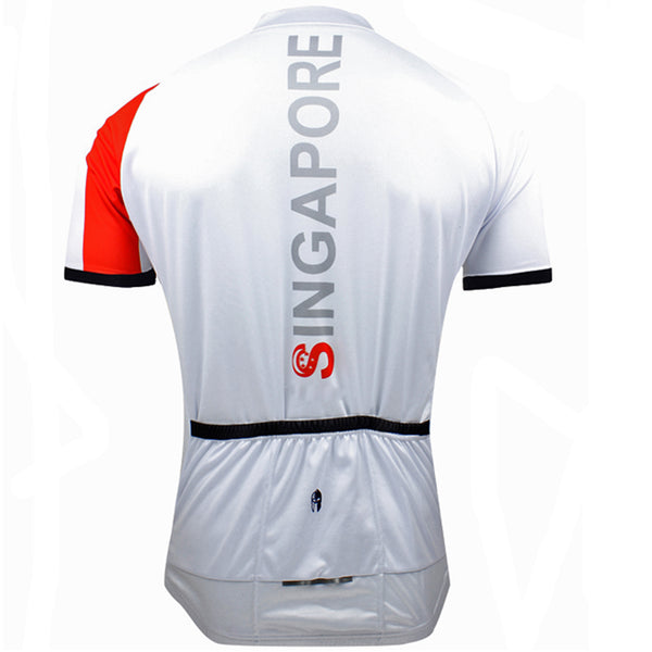 ILPALADINO Singapore Simple White Shirt Red Men's Cycling Wear Mountain Bike Jersey Crazy Bike Shirt for Summer Pro Cycle Clothing NO.055 -  Cycling Apparel, Cycling Accessories | BestForCycling.com 