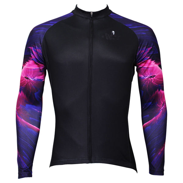 Purple Pink Cool Graphic Arm Men's Cycling Long-sleeve Black Jerseys NO.365 -  Cycling Apparel, Cycling Accessories | BestForCycling.com 