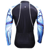 ILPALADINO Nautilus Cool Graphic Blue Arm Print Men's Cycling Long-sleeve Black Jerseys - Spring Summer Exercise Wear Bicycling Pro Cycle Clothing Racing Apparel Outdoor Sports Leisure Biking Shirts Team Kit Personalized Styles NO.368 -  Cycling Apparel, Cycling Accessories | BestForCycling.com 