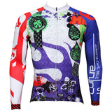 Men's Stylish Hidden-Zipper Long-sleeve Cycling Jersey with Patterns for Outdoor Bike Leisure Sport Winter Breathable Bicycle clothing 369(velvet) -  Cycling Apparel, Cycling Accessories | BestForCycling.com 