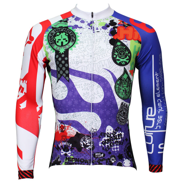 Men's Hidden-Zipper Long-sleeve Cycling Jersey with Patterns for Outdoor Bike Sport and Leisure Sport Fall/Autumn Breathable Quick Dry Bicycle clothing 369 -  Cycling Apparel, Cycling Accessories | BestForCycling.com 