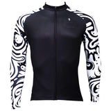 Sale Men's Long-sleeved Cycling Jersey for Winter Zebra Pattern Black Cycling Jersey Cycling Clothing Apparel Outdoor Sports Gear Leisure Biking Shirt (velvet) NO.371 -  Cycling Apparel, Cycling Accessories | BestForCycling.com 