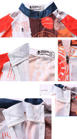 Top Men's Full-zipper Long-sleeve Cycling Jeysey Slim Fit with Red & Orange Colors Black-strip Outdoor Sport Fasion Shirt Breathable Quick Dry for Fall Autumn 379(velvet) -  Cycling Apparel, Cycling Accessories | BestForCycling.com 
