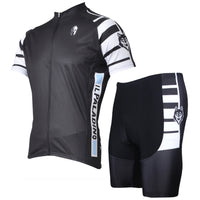 ILPALADINO Wolf Soldier Man's Short-sleeve Cycling Stripy Suit Team Kit Jacket Summer Suit Spring Autumn Clothes Sportswear Apparel Outdoor Sports Gear Leisure Biking T-shirt Black NO.007 -  Cycling Apparel, Cycling Accessories | BestForCycling.com 