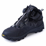 ESDY Mens Outdoor Hiking Climbing Tactical  Shoes Lightweight Auto-buckle Tie Quick-Reaction Boots Black/khaki/Grey NO.C101 -  Cycling Apparel, Cycling Accessories | BestForCycling.com 
