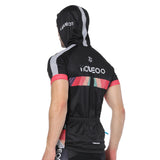 I LOVE ARDOUR ON THE WAY Black Outdoor Running Cycling Fitness Extreme Sports Mens T-shirts Hooded Short-sleeve Jacket Clothing and Riding Gear with Cap Quick dry Breathable NO. 821 -  Cycling Apparel, Cycling Accessories | BestForCycling.com 