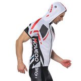 White Outdoor Running Cycling Fitness Extreme Sports Mens T-shirts Hooded Short-sleeve Jacket Clothing and Riding Gear with Cap Quick dry Breathable NO. 824 -  Cycling Apparel, Cycling Accessories | BestForCycling.com 