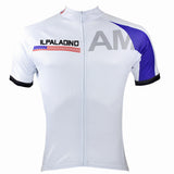 Ilpaladino American Simple White Men's Breathable Quick Dry Short-Sleeve Cycling Jersey Bicycling Shirts Summer Sport  Upper Wear  NO.059 -  Cycling Apparel, Cycling Accessories | BestForCycling.com 