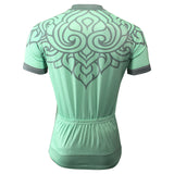 Patterned Green Leaves Men's Short-Sleeve Cycling Jersey Bicycling Shirts Summer NO.505 -  Cycling Apparel, Cycling Accessories | BestForCycling.com 