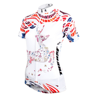 Ilpaladino Dreamy Elk White Women's Quick Dry Short-Sleeve Cycling Jersey Exercise Bicycling Pro Cycle Clothing Racing Apparel Outdoor Sports Leisure Biking Shirts  Breathable Summer Sportswear NO.583 -  Cycling Apparel, Cycling Accessories | BestForCycling.com 