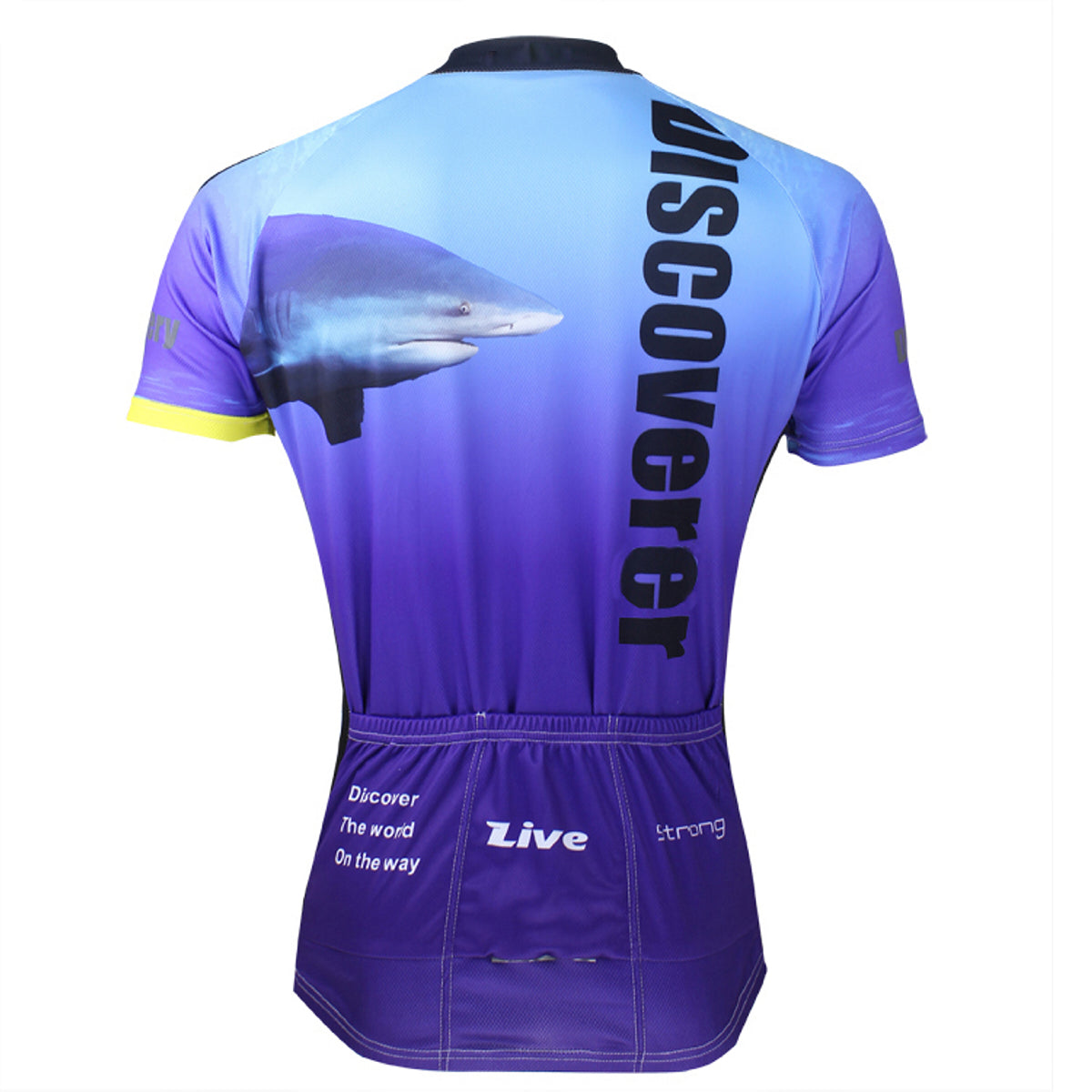 [Discoverer series ] llpaladino Shark Dolphin Nature Blue Short-sleeve Cycling Suit/Jersey Jacket- Summer Spring Clothes Sportswear Pro Cycle Clothing Racing Apparel Outdoor Sports Leisure Biking T-shirt NO.304 -  Cycling Apparel, Cycling Accessories | BestForCycling.com 