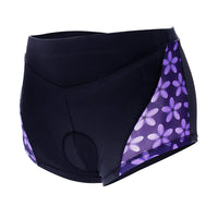 Purple Flowers 3D Padded Cycling Underwear Shorts Bicycle Underpants Lightweight Bike Biking Shorts Breathable Bicycle Pants Lightweight NO. SFK012 -  Cycling Apparel, Cycling Accessories | BestForCycling.com 