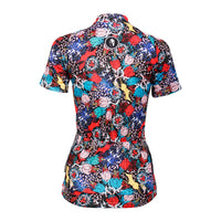 Ilpaladino Intricate Roses Patterned Women's Quick Dry Short-Sleeve Cycling Jersey Biking Shirts Breathable Summer Sport Wear NO.629 -  Cycling Apparel, Cycling Accessories | BestForCycling.com 