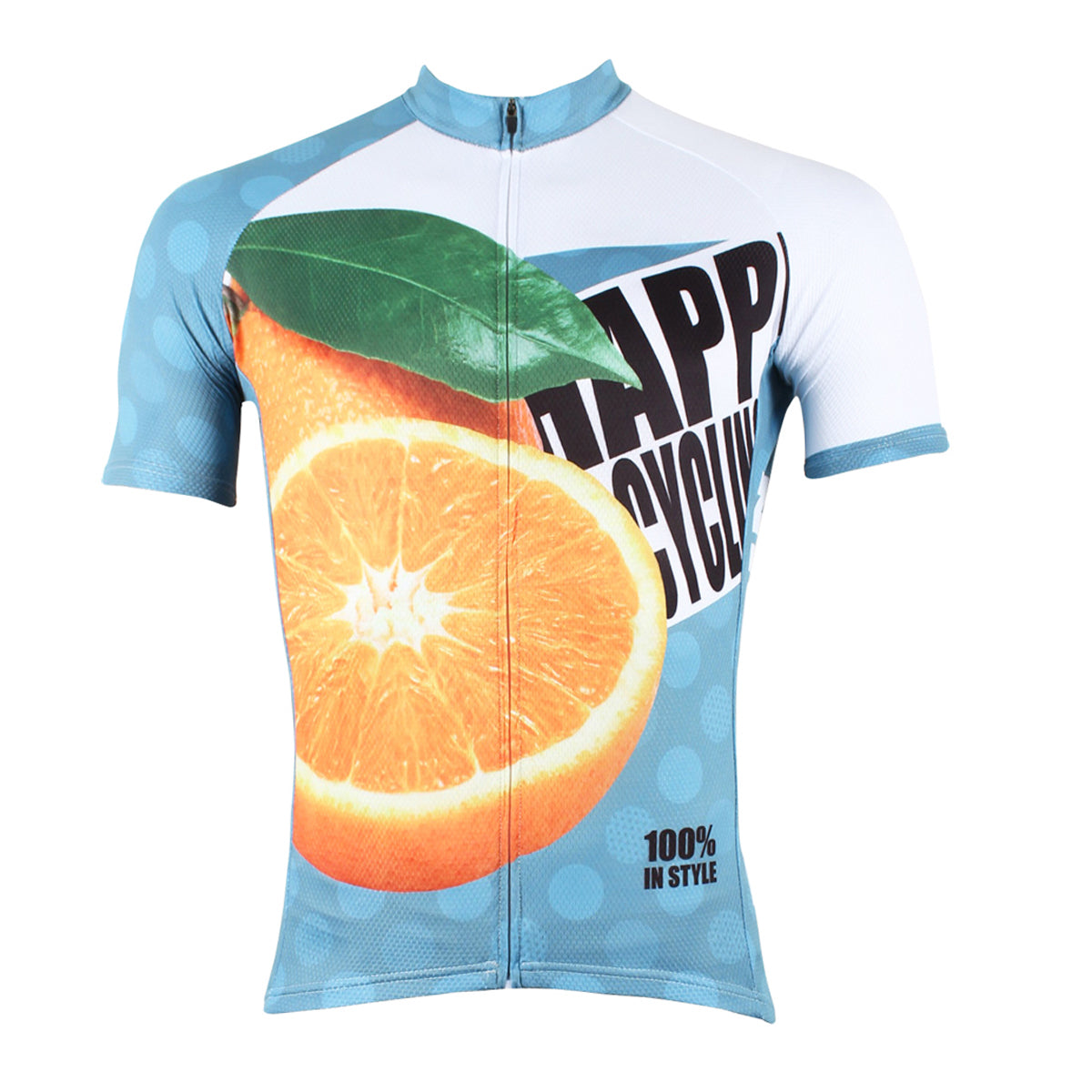Happy Cycling Summer Fruit Orange Men's Short-Sleeve Cycling Jersey Suit Biking Wear Breathable Outdoor Sports Gear Leisure Biking T-shirt Sports Clothes NO.176 -  Cycling Apparel, Cycling Accessories | BestForCycling.com 