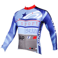 ILPALADINO  Men's Long Light Blue Sleeves Cycling Clothing Suits with Tights Winter Pro Cycle Clothing Racing Apparel Outdoor Sports Leisure Biking shirt  (Velvet) NO.532 -  Cycling Apparel, Cycling Accessories | BestForCycling.com 