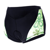 Dreamy Green Flowers 3D Padded Cycling Underwear Shorts Bicycle Underpants Lightweight Bike Biking Shorts Breathable Bicycle Pants Lightweight NO. SFK008 -  Cycling Apparel, Cycling Accessories | BestForCycling.com 