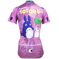 Animated Film Cartoon Character My Neighbor Totoro Day Umbrella Purple Breathable Cycling Jersey Women's Short-Sleeve Sport Bicycling Shirts Summer Quick Dry Sportswear Chinchilla NO.519 -  Cycling Apparel, Cycling Accessories | BestForCycling.com 