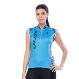 Blue Flower Branch Women's Cycling Sleeveless Bike Jersey T-shirt Summer Spring Road Bike Wear Mountain Bike MTB Clothes Sports Apparel Top NO. 804 -  Cycling Apparel, Cycling Accessories | BestForCycling.com 