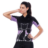 Black Cats Kitty Purple-side Women's Cycling Short-sleeve Bike Jersey T-shirt Summer Spring Road Bike Wear Mountain Bike MTB Clothes Sports Apparel Top NO. 799 -  Cycling Apparel, Cycling Accessories | BestForCycling.com 