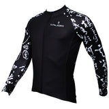 Chinese Poetry Handwriting Cool Graphic Arm Print Men's Cycling Long-sleeve Black Jerseys NO.400 -  Cycling Apparel, Cycling Accessories | BestForCycling.com 