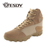 ESDY Mens Outdoor Desert Hiking Sports Tactics Shoes EVA Filling Cowhide Army Style Boots Black/green/khaki NO.C104 -  Cycling Apparel, Cycling Accessories | BestForCycling.com 