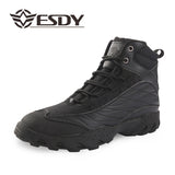 ESDY Mens Outdoor Desert Hiking Shoes Classic Wear-resistant Rubber Sole Nylon Boots Khaki/Black NO. C105 -  Cycling Apparel, Cycling Accessories | BestForCycling.com 