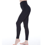 Woman Tie Simple High Waist Yoga Pants Running Sports Leisure Workout Tights Tummy Control Workout Gym Legging Tight Black/Blue LA06 -  Cycling Apparel, Cycling Accessories | BestForCycling.com 