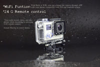 V12 1080P Action Camera Dual Screen Display Gyro RSC Underwater Waterproof 2 inch FHD Screen with Smart 2.4G Rechargeable Remote Control For Aerial Photograph Diving Cylcling Helmet Cam Wi-Fi Share FHD Sports DV -  Cycling Apparel, Cycling Accessories | BestForCycling.com 
