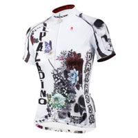 ILPALADINO Flower Blossom&Skull Women's Summer Cycling Short Jersey Bike Shirt SportsWear Exercise Bicycling Pro Cycle Clothing Racing Apparel Outdoor Sports Leisure Biking Shirts Quick—dry Shirt 091 -  Cycling Apparel, Cycling Accessories | BestForCycling.com 