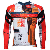 Top Men's Full-zipper Long-sleeve Cycling Jeysey Slim Fit with Red & Orange Colors Black-strip Outdoor Sport Fasion Shirt Breathable Quick Dry for Fall Autumn 379(velvet) -  Cycling Apparel, Cycling Accessories | BestForCycling.com 