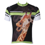 Giraffe Animal Men's Short-Sleeve Green&Black Cycling Jersey Bicycling Shirts Summer NO.562 -  Cycling Apparel, Cycling Accessories | BestForCycling.com 