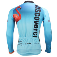 Men's Blue Full Zipper Long-sleeve Cycling Jersey for Outdoor Sport  Leisure Sport Breathable and Quick Dry Fall Autumn Bike Shirt Bicycle clothing ILPALADINO 302 -  Cycling Apparel, Cycling Accessories | BestForCycling.com 