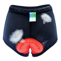White Flowers Blue 3D Padded Cycling Underwear Shorts Bicycle Underpants Bike Biking Shorts Breathable Bicycle Pants Lightweight NO. SFK014 -  Cycling Apparel, Cycling Accessories | BestForCycling.com 