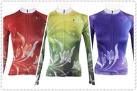 Ilpaladino Lilies Grace Woman's Cycling short/long-sleeve Jersey/Suit Kit Spring Summer Sportswear Apparel Outdoor Sports Gear Green/Purple/Red -  Cycling Apparel, Cycling Accessories | BestForCycling.com 