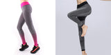 Woman High Waist Yoga Pants Sports Leisure Workout Tights Tummy Control Workout Gym Legging Tight Pink/Grey LA04 -  Cycling Apparel, Cycling Accessories | BestForCycling.com 