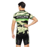 CYCLING Letter Green Camo Men's Cycling Short-sleeve Jersey/Suit Exercise Bicycling Pro Cycle Clothing Racing Apparel Outdoor Sports Leisure Biking Shirts Team Summer Kit NO.815 -  Cycling Apparel, Cycling Accessories | BestForCycling.com 